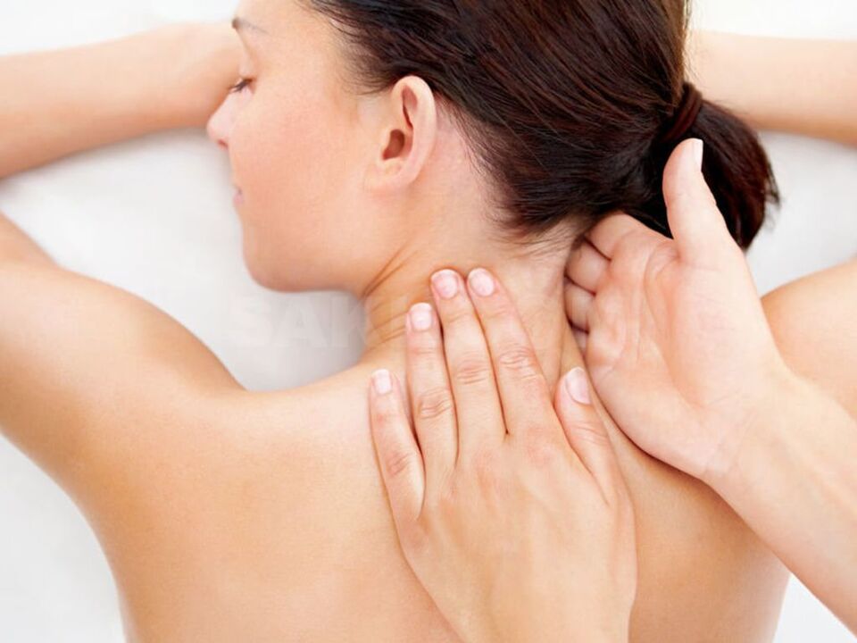 Halsmassage fir Osteochondrose