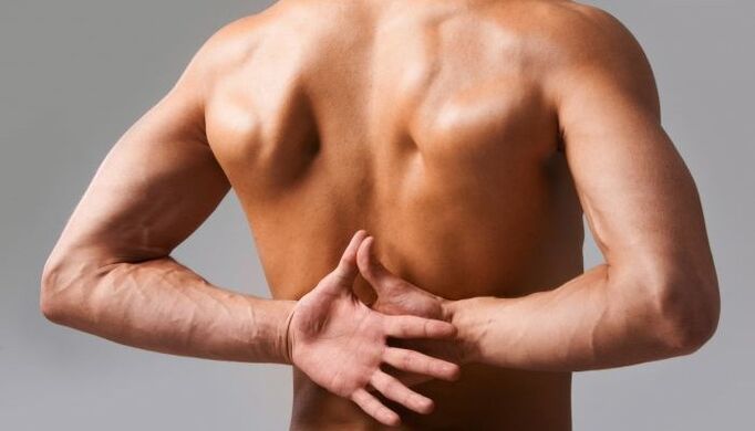 Rückenschmerzen bei Broscht Osteochondrose